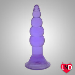 Alternative view of Soft Jelly Transparent Butt Plug AT-003