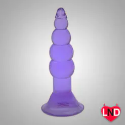Alternative view of Soft Jelly Transparent Butt Plug AT-003