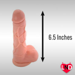 Alternative view of 6.5 Inch Realistic Dildo with Vibrator DV-014