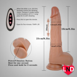 Alternative view of Auto-Thrust Dancing Heating Wireless Remote Control Dildo STD-004