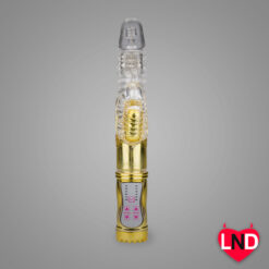 Alternative view of Deluxe Gold Butterfly Up and Down rabbit vibrator RV-009