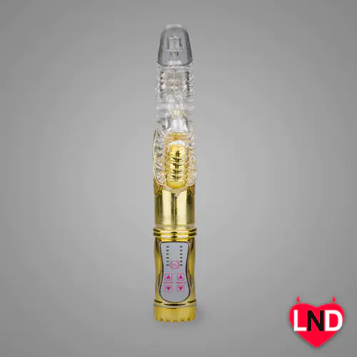 Deluxe Gold Butterfly Up and Down rabbit vibrator RV-009 - Image 2