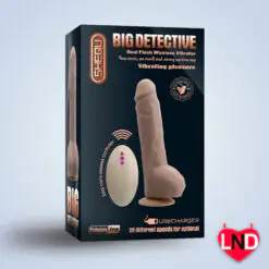 Big Detective Wireless Remote Controlled Dildo Vibrator DV-018